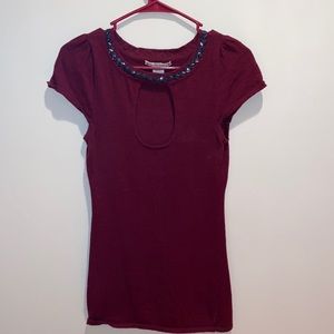 GUC Red Merino Wool Nanette Lepore top